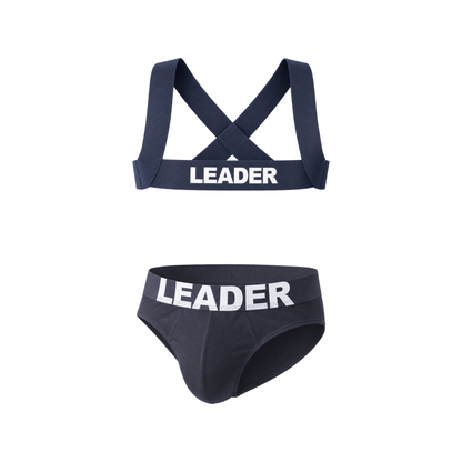 LEADER Essentials Multipack 1x Brief + 1x Harness Navy