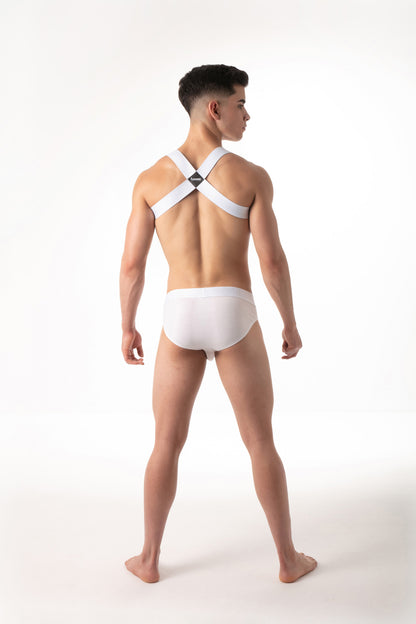 LEADER Essentials Multipack 1x Brief + 1x Harness White