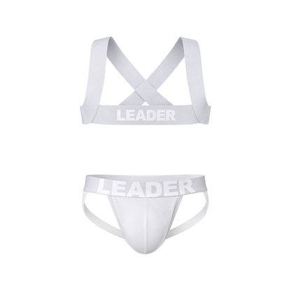 LEADER Essentials Multipack 1x Jockstrap + 1x Harness Grey