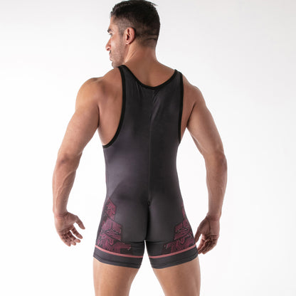 LEADER ID Party Singlet Bear Black/Pink