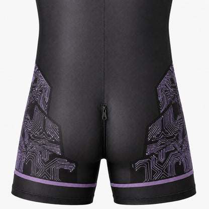 LEADER ID Party Singlet Queen Black/Purple