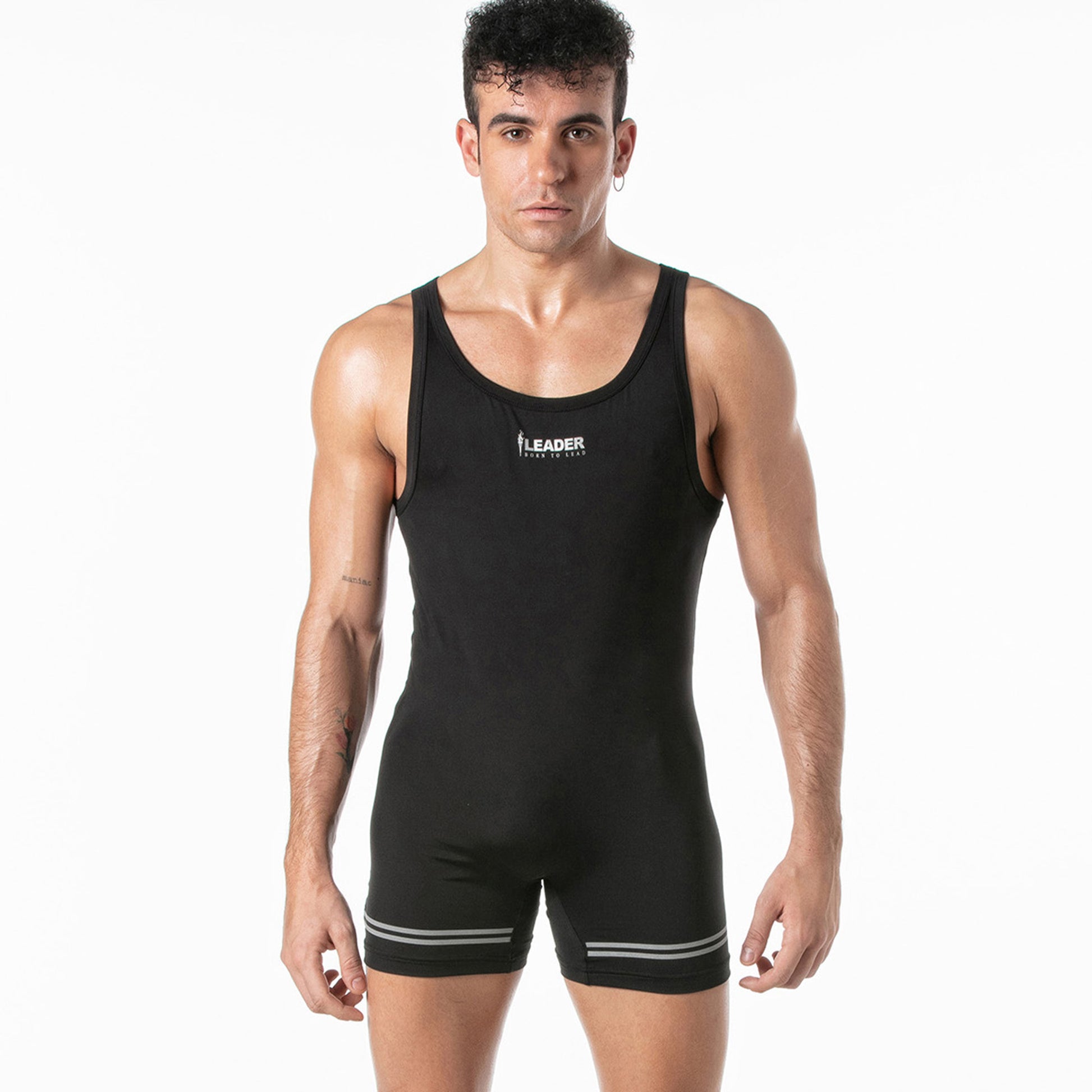 LEADER ID Sports Singlet Black