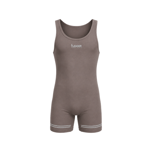 LEADER ID Sports Singlet Taupe