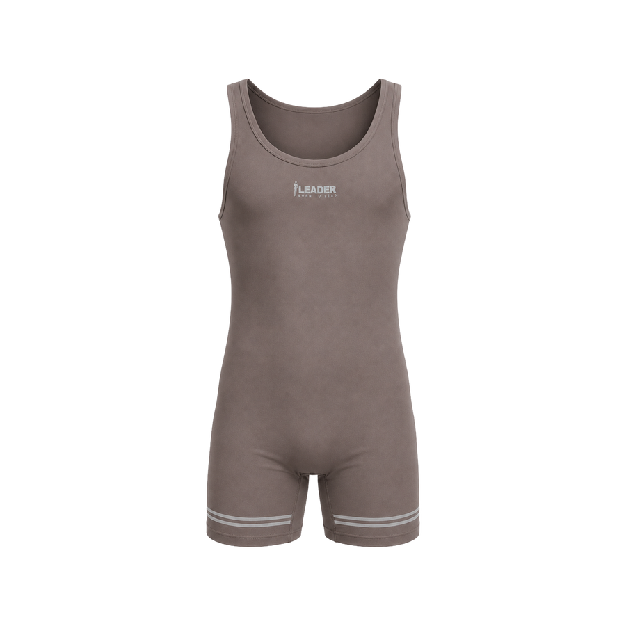 LEADER ID Sports Singlet Taupe