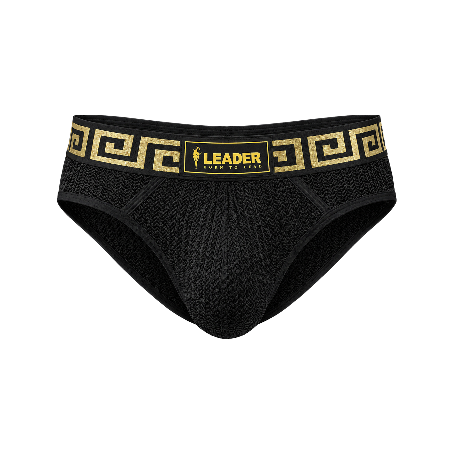 LEADER Invictus Mesh Brief Black-Gold
