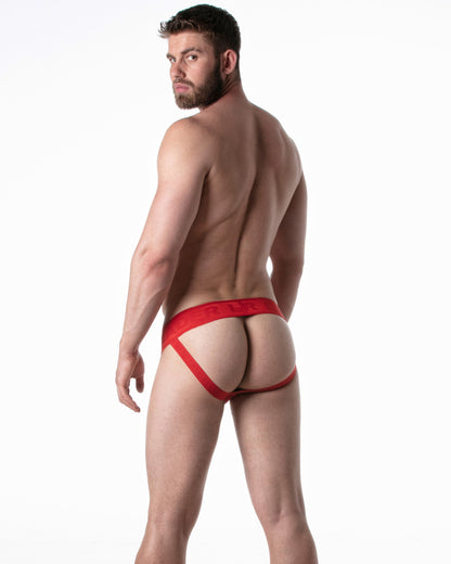 LEADER Sport-Mesh-Jockstrap Rot