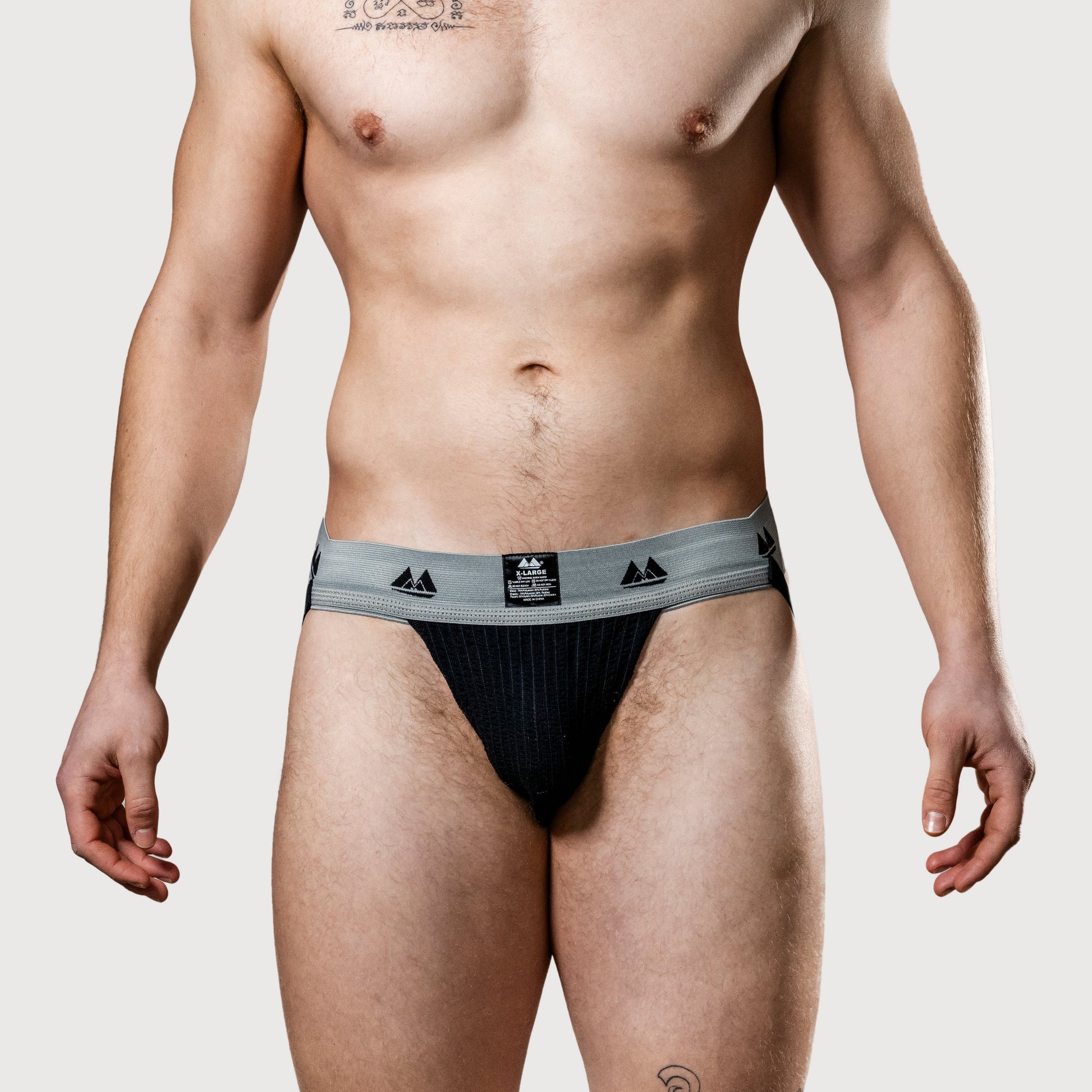 MM Sports Jockstrap originale per nuotatori/jogger da 2 pollici Multipack 1x Nero + 1x Bianco