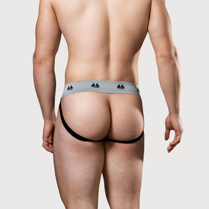 MM Sports Original Edition Swimmer/Jogger Jockstrap 2 inch Multipack 1x Black + 1x White