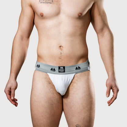 MM Sports Original Edition Swimmer/Jogger Jockstrap 2 inch Multipack 1x Black + 1x White