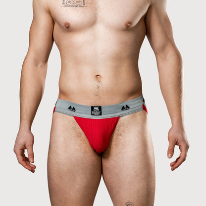 MM Sports Original Edition Swimmer/Jogger Jockstrap 2 inch Red