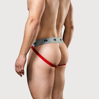 MM Sports Original Edition Swimmer/Jogger Jockstrap 2 inch Red