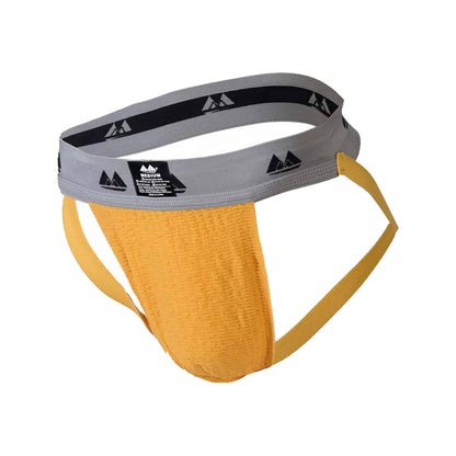 MM Sports Original Edition Swimmer/Jogger Jockstrap 2 inch Yellow