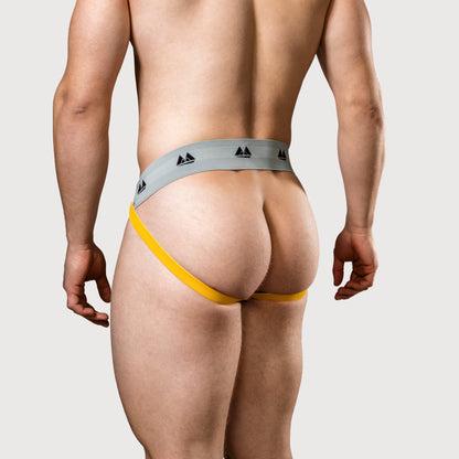 MM Sports Original Edition Swimmer/Jogger Jockstrap 2 inch Yellow