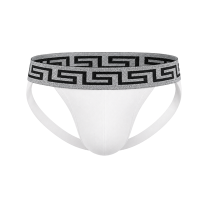 MODUS VIVENDI Bold Meander Jockstrap White/Silver