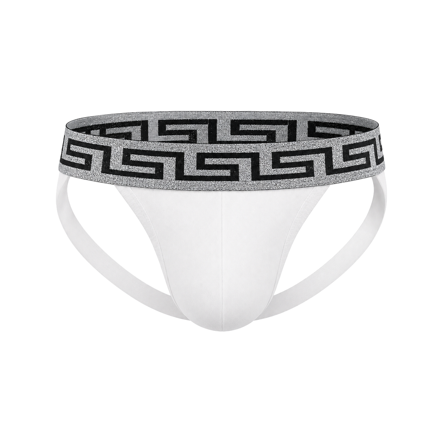 MODUS VIVENDI Bold Meander Jockstrap White/Silver