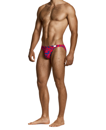MODUS VIVENDI Labyrinth Low Cut Brief Red/Blue