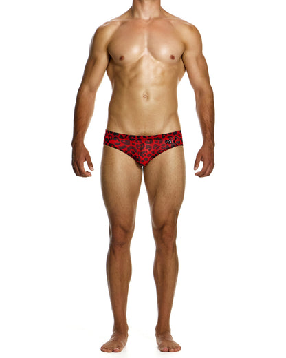 MODUS VIVENDI Leopard Mesh Brief Red