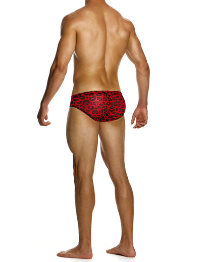 MODUS VIVENDI Leopard Mesh Brief Red