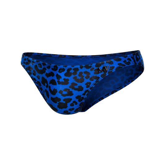 MODUS VIVENDI Leopard Mesh Low Cut Brief Blue