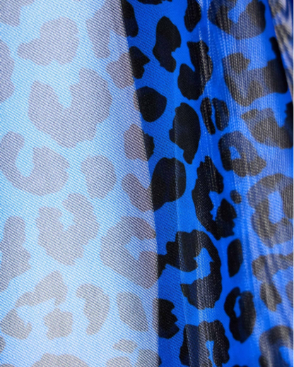 MODUS VIVENDI Leopard Mesh Low Cut Brief Blue
