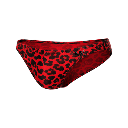 MODUS VIVENDI Leopard Mesh Low Cut Brief Red