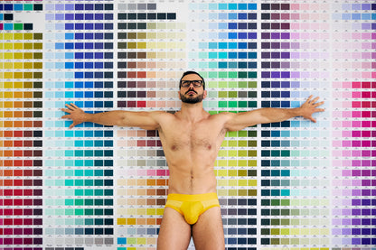 MODUS VIVENDI Pied de Coq Classic Brief Yellow