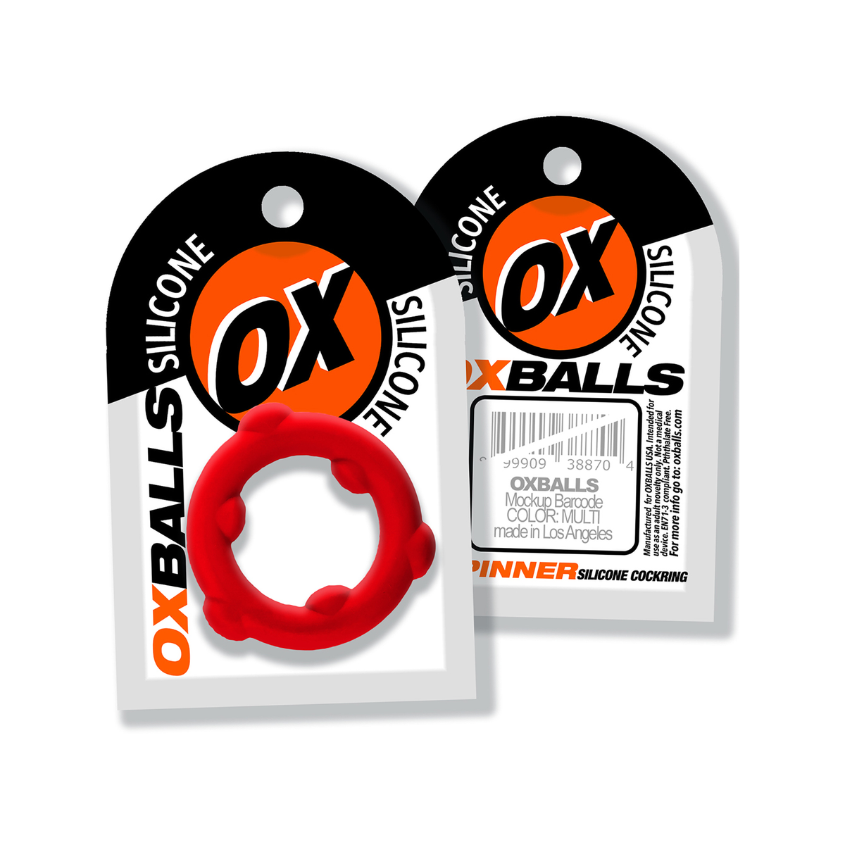 Oxballs SPINNER Cockring Red