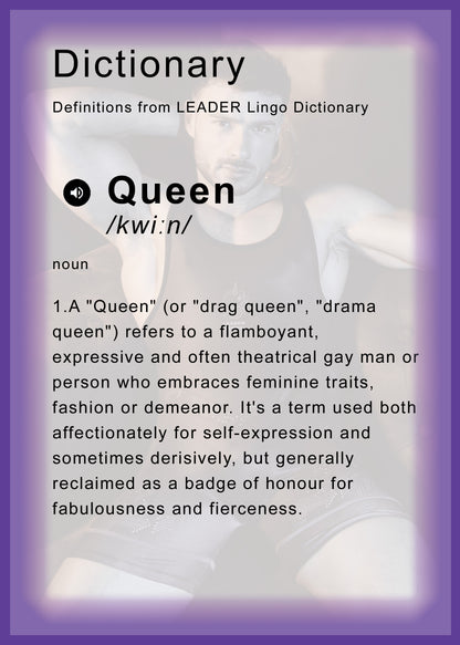 LEADER ID Party Singlet Queen Black/Purple