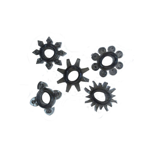 Rude Rider Jelly Cock Ring 5-Star-Set