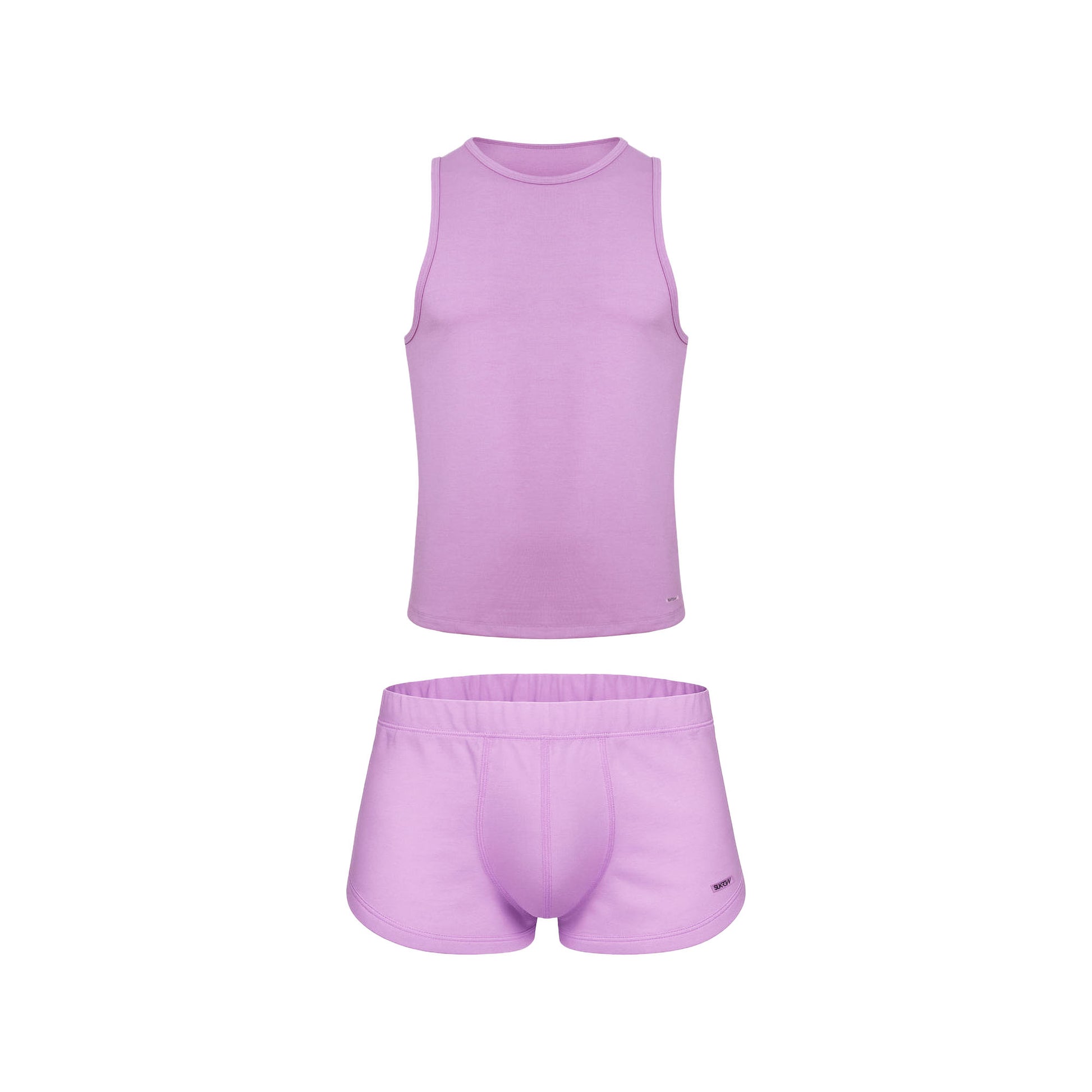 SUKREW 1x Shorts + 1x Vest Multipack Pale Magenta