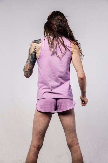 SUKREW 1x Shorts + 1x Vest Multipack Pale Magenta