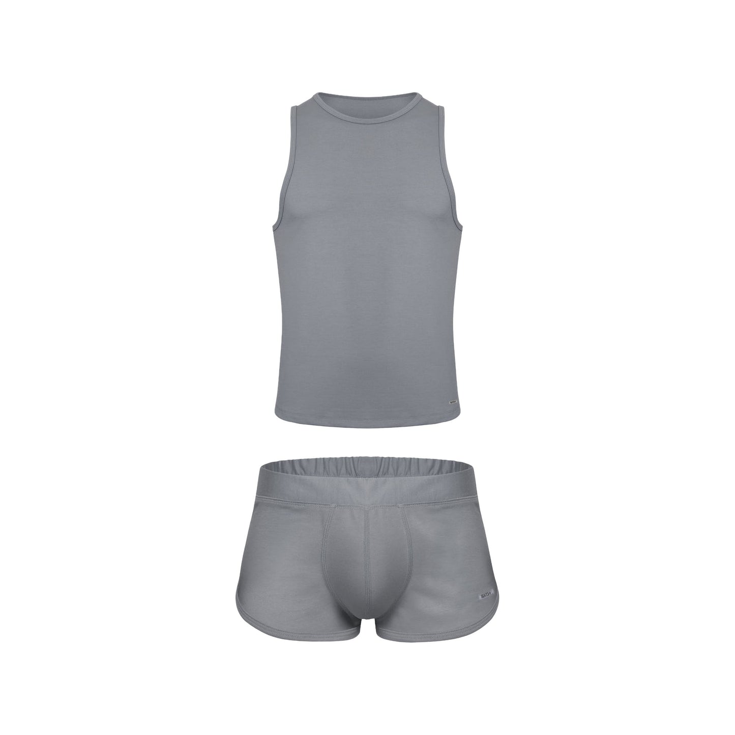 SUKREW 1x Shorts + 1x Vest Multipack Studio Grey