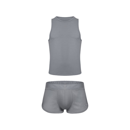 SUKREW 1x Shorts + 1x Vest Multipack Studio Grey