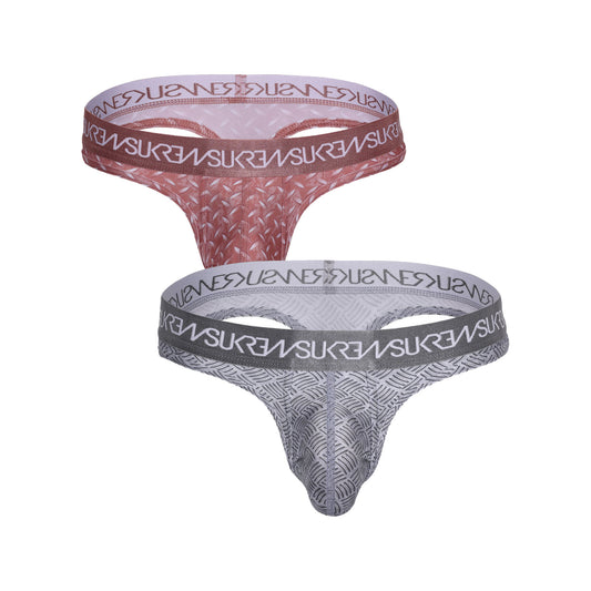 SUKREW Classic Thong Multipack 1x Diamond + 1x Checker