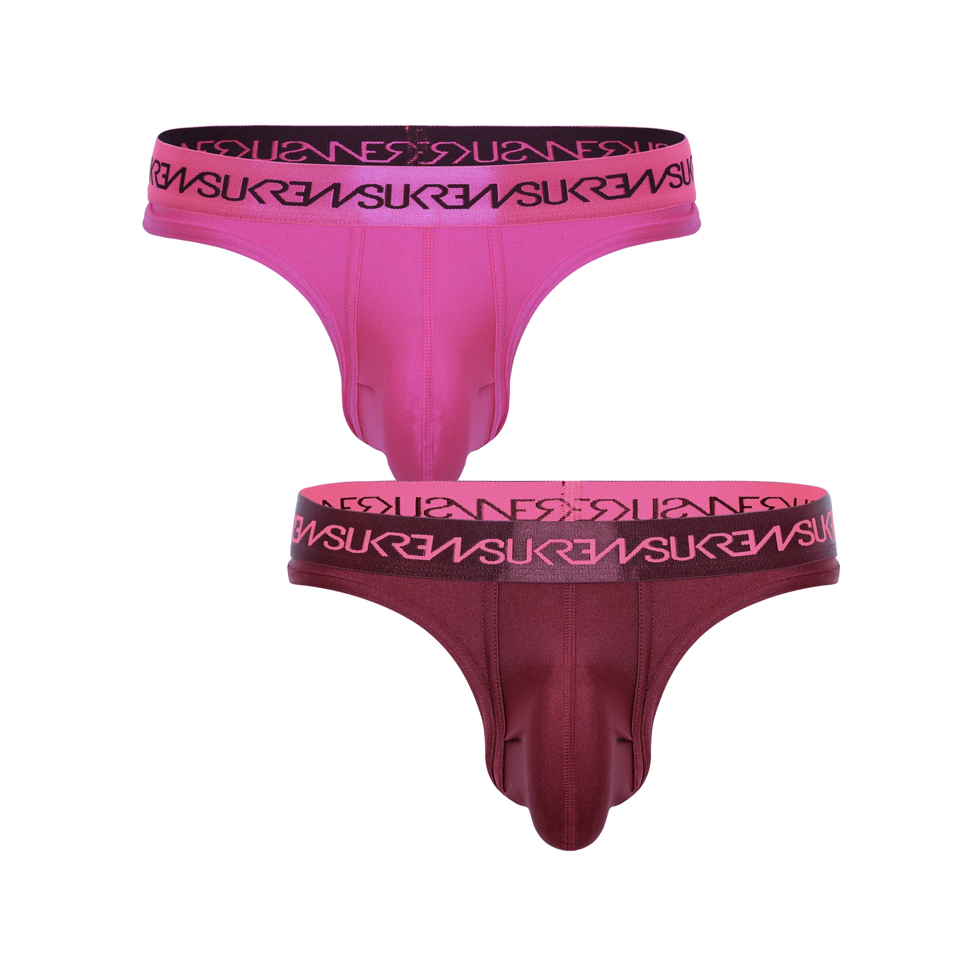 SUKREW Klassisk stringtrosa Multipack 1x Partyrosa + 1x Claret
