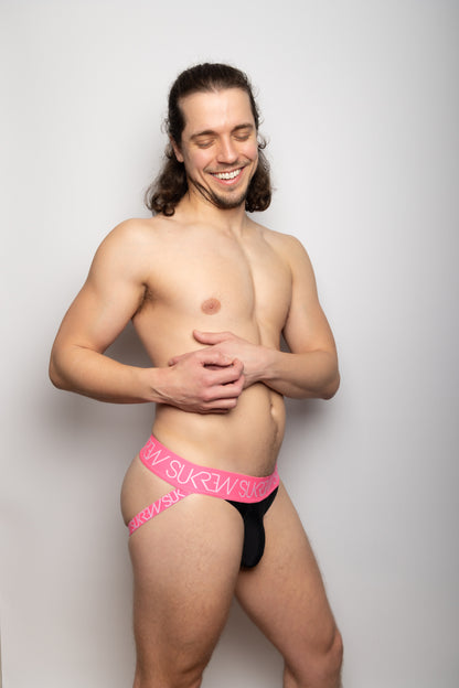 SUKREW Jockstrap Underground Black/Electric Pink