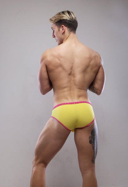 SUKREW Low-rise Brief Carnival Pineapple Yellow