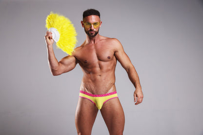 SUKREW Low-rise Brief Carnival Pineapple Yellow