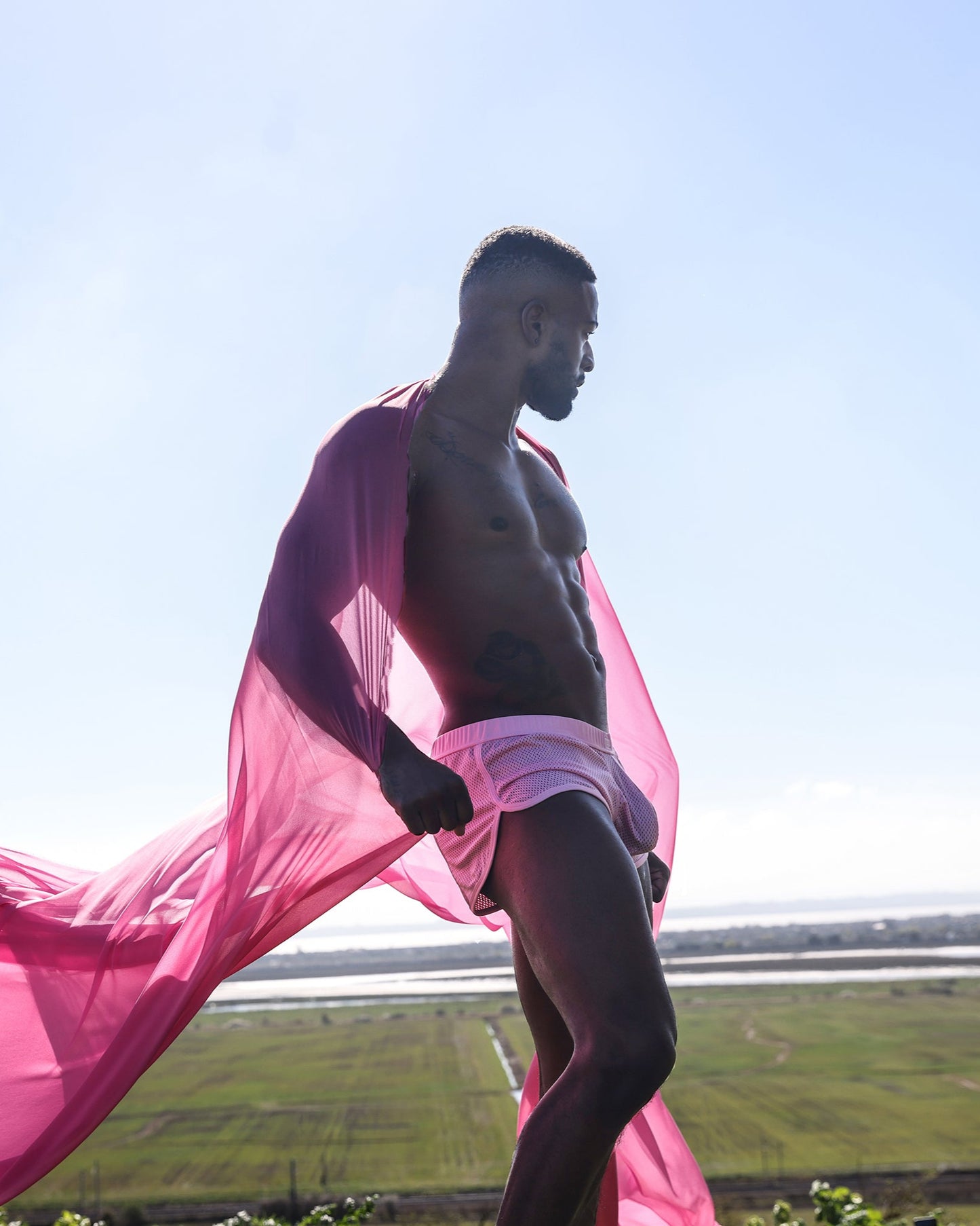 SUKREW Pantaloncini a rete Multipack 1x Blu Brezza + 1x Rosa Estate