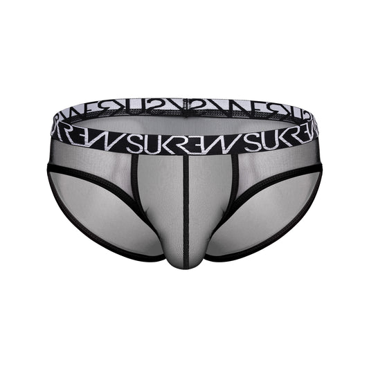 SUKREW Sheer Low-rise Brief Underground Black