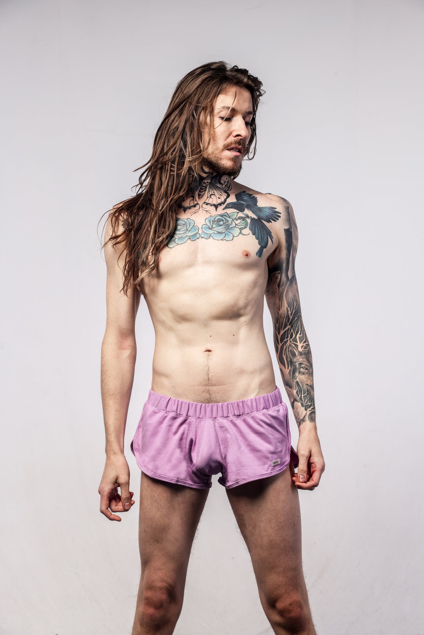 SUKREW Shorts magenta pâle