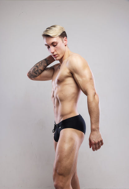 SUKREW Slip de Bain Torrent Noir de Jais