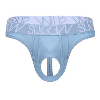 SUKREW Klassischer Tanga im U-Stil, kühles Blau