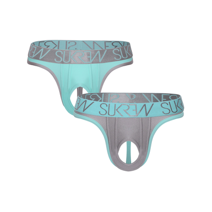 SUKREW U-Style Classic Thong Multipack 1x Peppermint + 1x Silver Sparkle