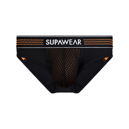 SUPAWEAR Mesh Brief Neon Orange