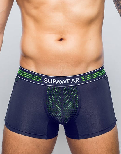 SUPAWEAR Siatkowy kuferek w kolorze neonowej zieleni