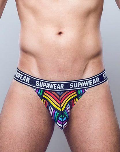 SUPAWEAR POW Thong Rainbow