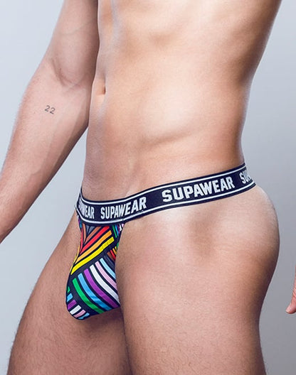SUPAWEAR POW Thong Rainbow