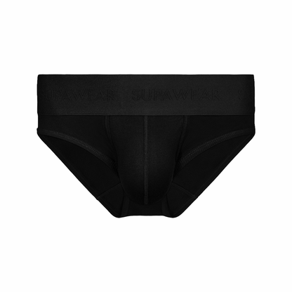 SUPAWEAR Ribbed Brief Black