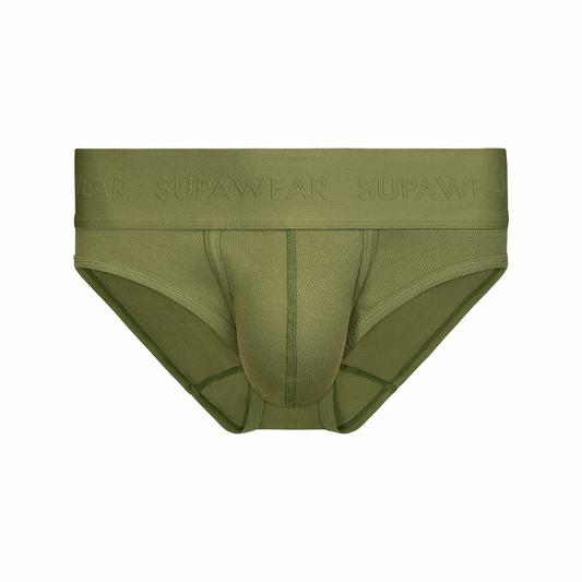 SUPAWEAR Ribbed Brief Green